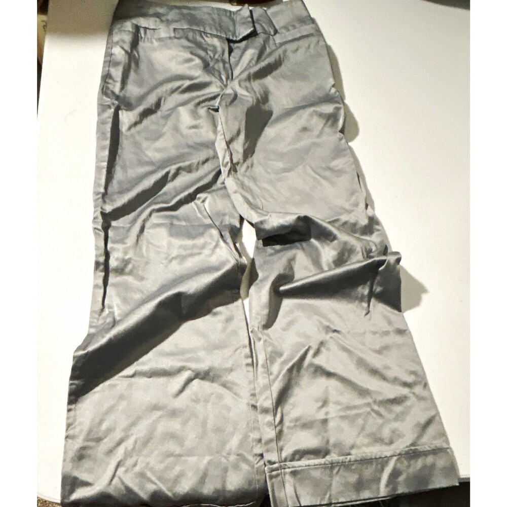 Amy Byer Girls Grey Satin-Lined Dress Pants, Straight Leg Size 10